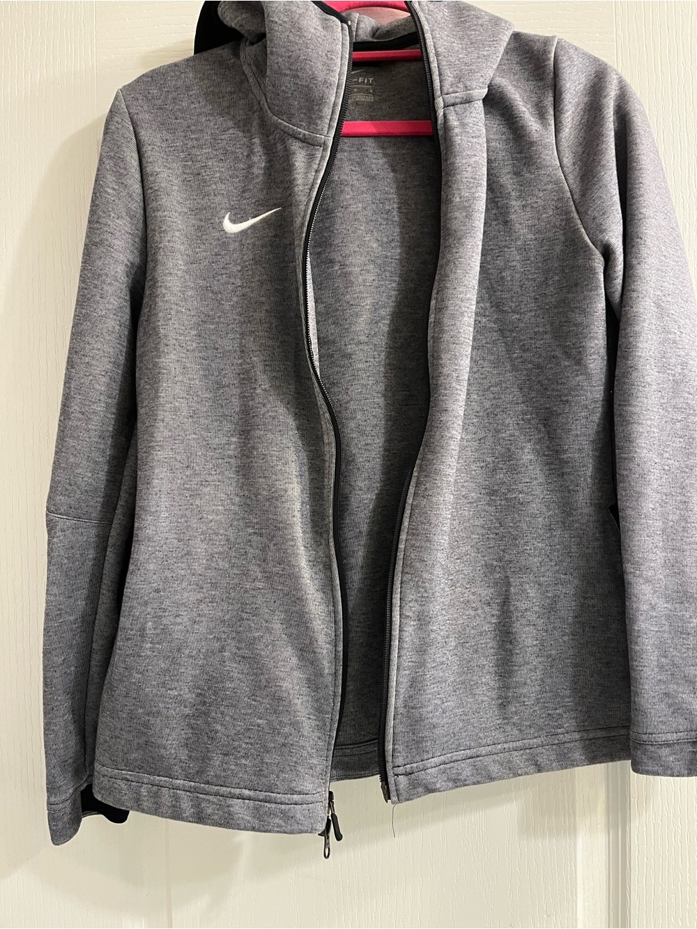 Nike Dri-FIT Heather Gray Jacket with hood
